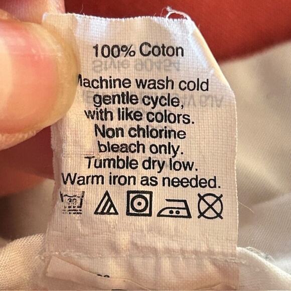 J. Crew 100% Cotton Coral Pink 9 in Bermuda Flat Front Short, size 33 - Picture 5 of 5